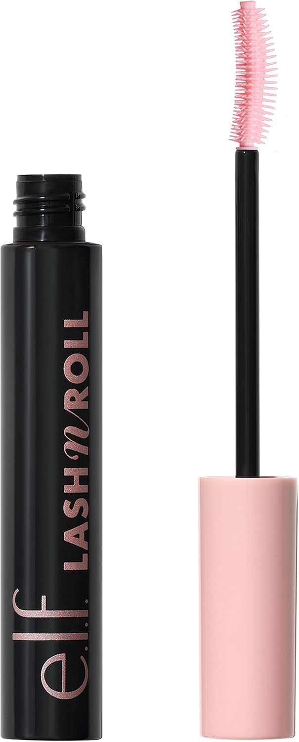 e.l.f. Lash 'N Roll Mascara, Curling Mascara For Visibly Lifted Lashes, Lifts & Separates Lashes. & Squeeze Me Lip Balm, Moisturizing Lip Balm For A Sheer Tint Of Colour