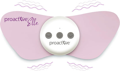 Proactive-Elle TENS 装置 - 无线经期疼痛缓解装置 - 缓解痛经，具有 6 种模式和 20 种强度等级 - 紧凑、无药物、隐蔽，可穿戴，缓解腹部和下背部不适