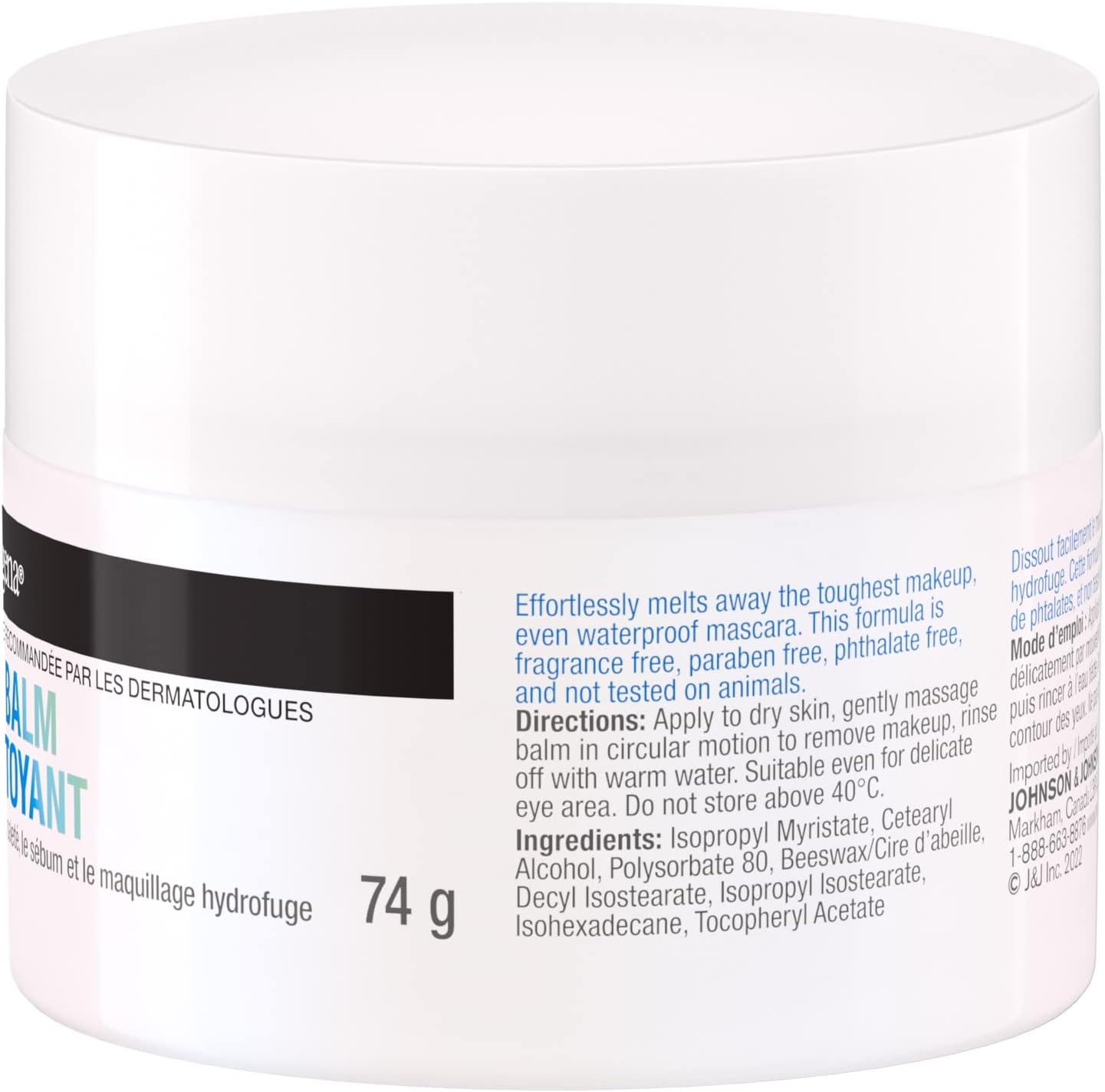 Neutrogena Cleansing Balm - Makeup Remover - Paraben Free Facial Cleanser - Fragrance Free, 74 grams