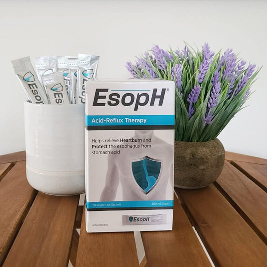 EsopH® Acid Reflux Relief | Effective Heartburn Symptom Relief & Esophagus Protection | Single Dose Liquid Gel Stick | 10ml Sachet, 20 Pack