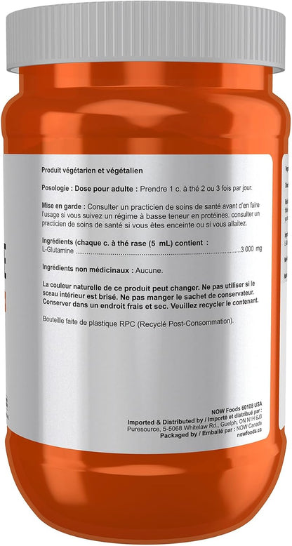 NOW Sports, L-麩醯胺酸純粉，氮轉運體*，胺基酸，454克