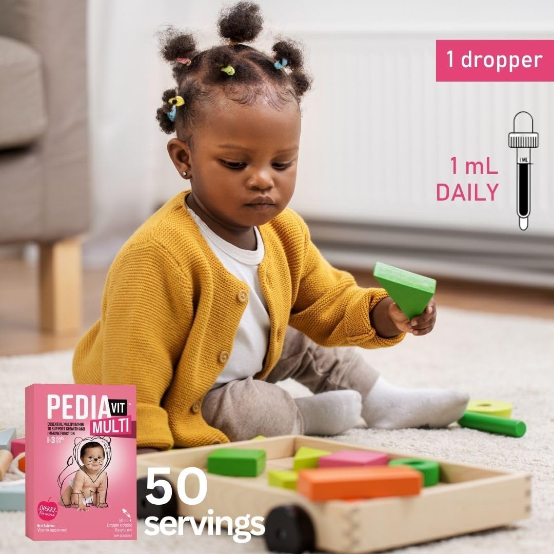 PediaVit 複合液體維生素 A、D 和 C | 適合 1-3 歲兒童 | 必需複合維生素，支持生長發育和免疫功能 | 口服液，50 毫升