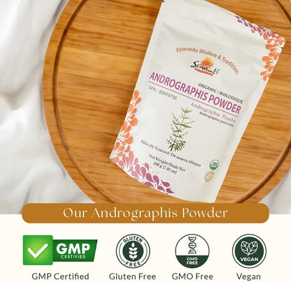 有機穿心蓮粉 200g/ NPN 80093750/ Kalmegh/穿心蓮/有益肝臟健康