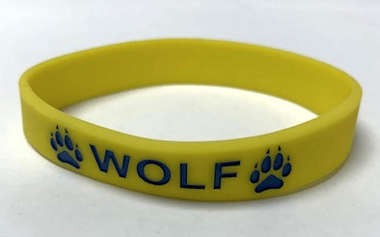 幼童军狼腕带硅胶 10 个装