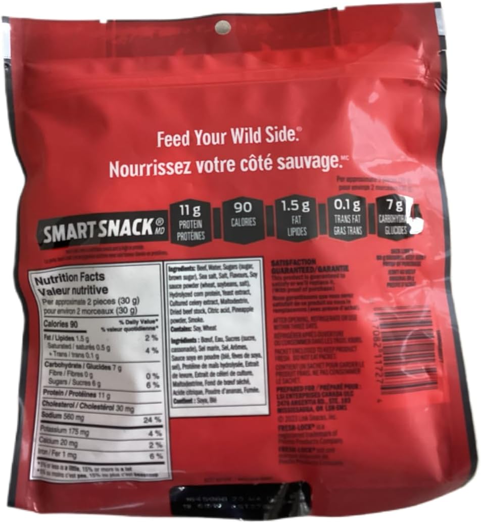 Jack Link's 牛肉乾 12 包，每包 80 克 - 高蛋白、低脂肪、鮮嫩可口、原味、肌肉恢復的完美零食、酮類友好、富含 Omega-3、不添加味精、健身和戶外探險的理想選擇（80 克（12 包），原味）