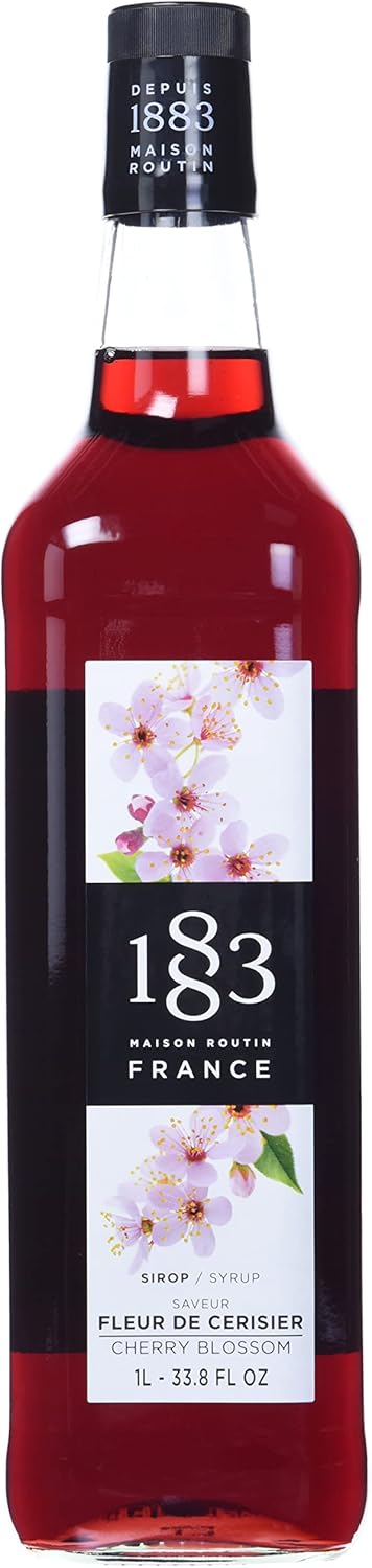 1883 Maison Routin 櫻花味糖漿，1L 玻璃瓶