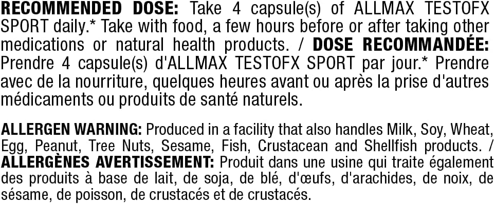 ALLMAX TESTOFX LOADED 80粒胶囊
