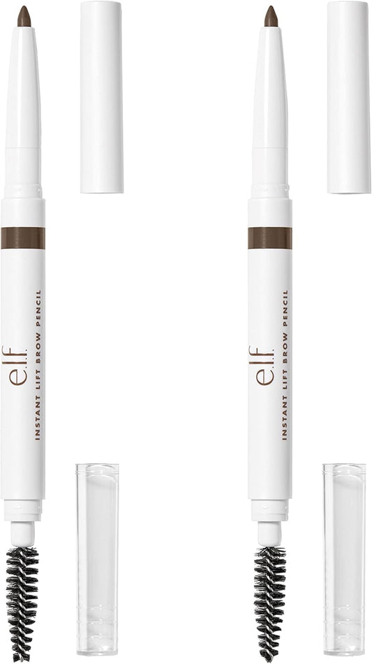 e.l.f. Instant Brow Lift Pencil 2-Pack, Dual-Ended Precision Eyebrow Pencil For Defining Brows &, Matte Magic Mist & Set - Small, Lightweight, Long Lasting, Mattifying