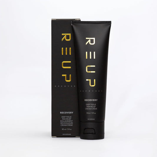 Re-Up 止痛膏 - 缓解下背部、膝盖、肌肉和关节炎疼痛，适用于手部和关节 - 深层组织，肌肉酸痛消炎膏 - 快速起效，不含非甾体抗炎药，加拿大制造，90 毫升