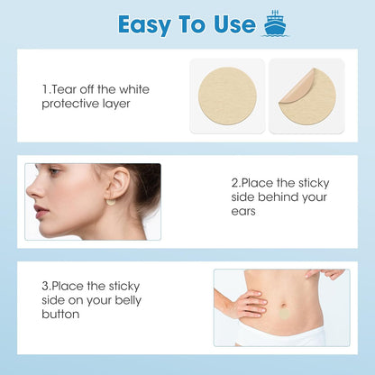 MQXUNMI Sea Sickness Patch for Cruise, 28 Count Motion Sickness Patches- Relieves Dizziness from Seasickness and carsickness, Suit for Travel of Car and Boat Rides, Cruise and Airplane