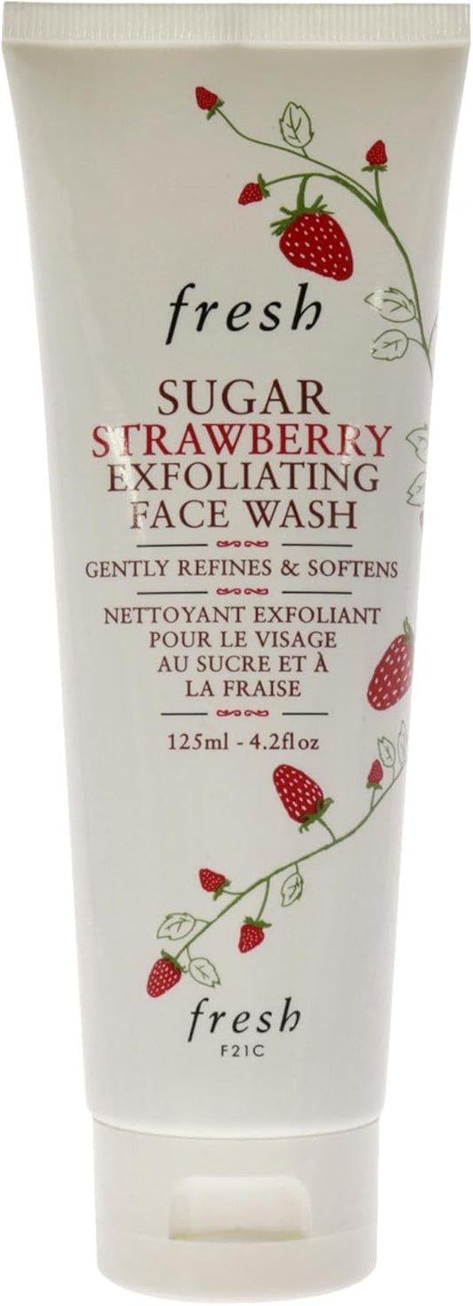 Fresh Sugar Strawberry Exfoliating Face Wash Cleanser Women 4.2 oz