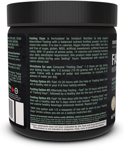 Innotech Nutrition Fasting Days 間歇性斷食飲料混合物 - 覆盆子青檸口味 - 360克