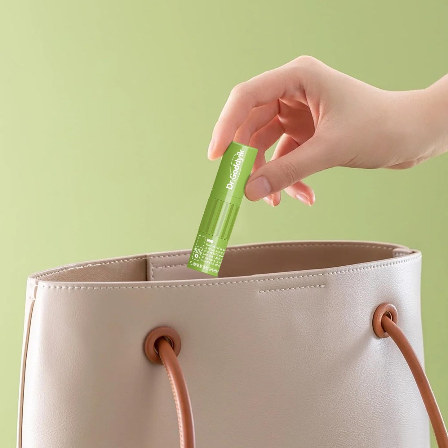 Dr.Goddyik 缓解恶心草药吸入器，早晨晕车鼻吸入器棒，不瞌睡，游轮、汽车、飞机旅行必备