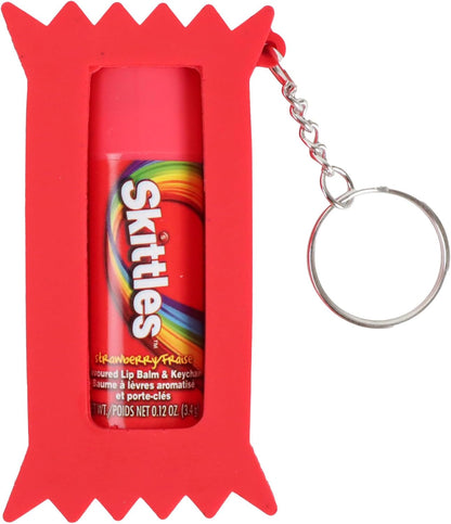 彩虹糖潤唇膏鑰匙圈