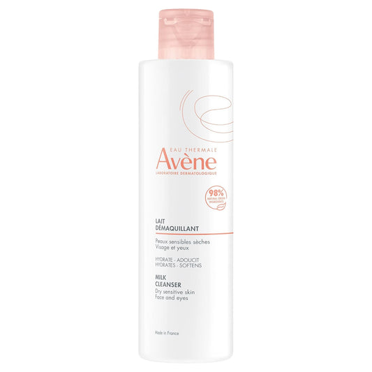 Eau Thermale Avène Milk cleanser, makeup removal, cleanser, sensitive skin, vegan 200ml