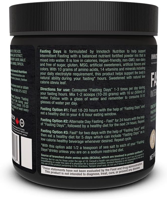 Innotech Nutrition Fasting Days 間歇性禁食飲料混合物 - 混合漿果 360克