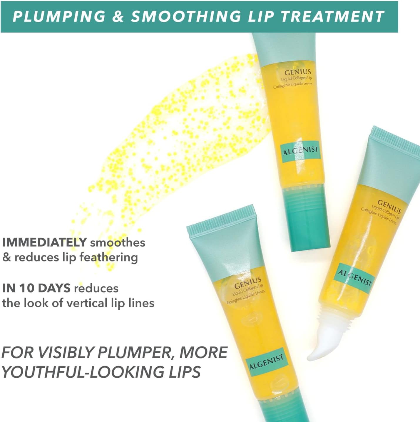 Algenist 女士 Genius 液體膠原蛋白唇膏 - 0.5 盎司