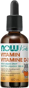 NOW Supplements, Kids Liquid Vitamin D-3, Strong Bones*, Structural Support*, 60mL