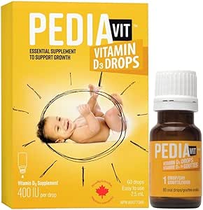 PediaVit 液體維生素 D3 400IU，60 滴，2.5mL