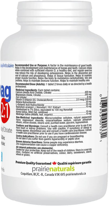 Prairie Naturals 鈣鎂力量 2:1-180 片
