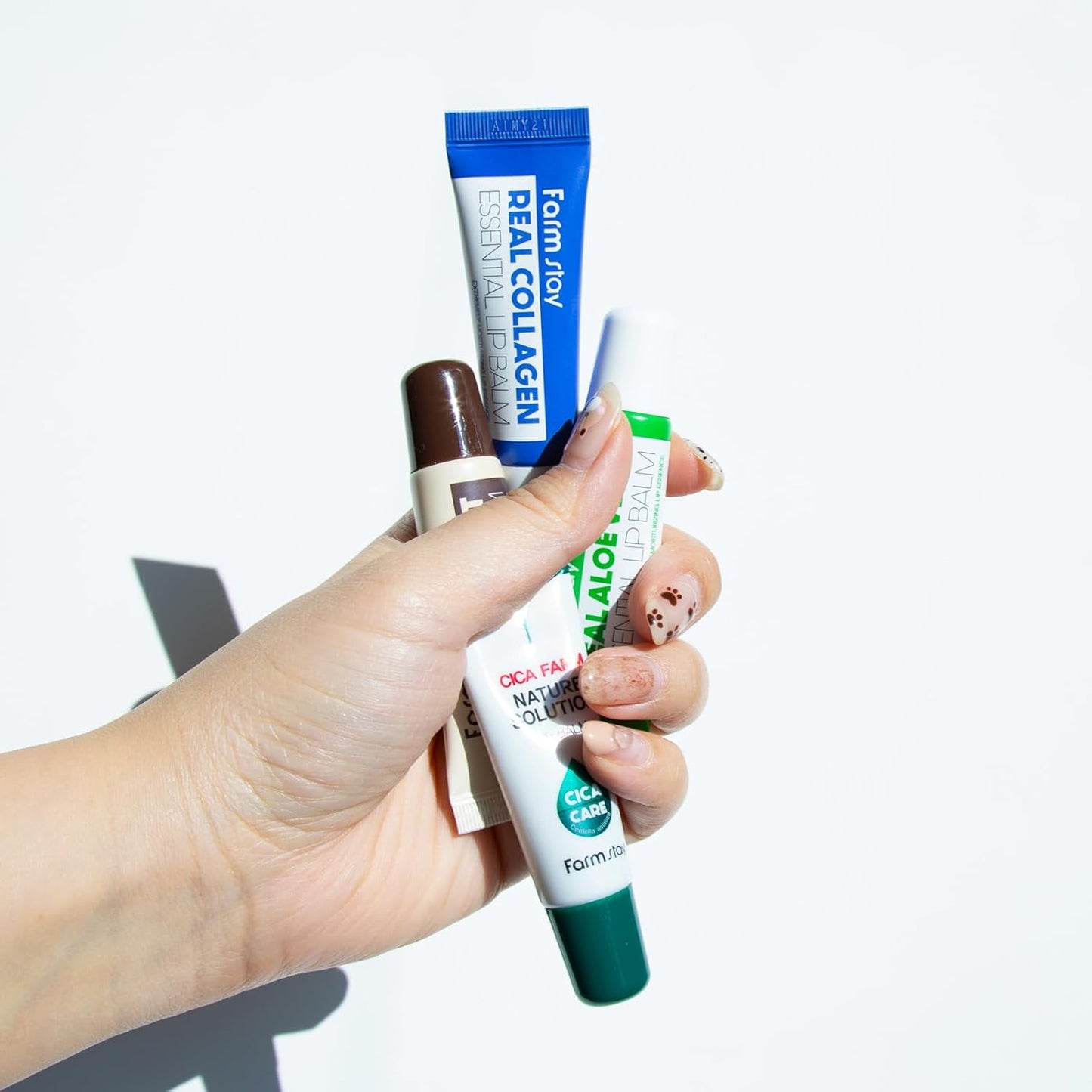 Farm Stay Farmstay Real Collagen Essential Lip Balm - Collagen Lip Treatment for Hydrated, Plump Lips - Soothes and Smooths Dry, Cracked Lips - 10 ml