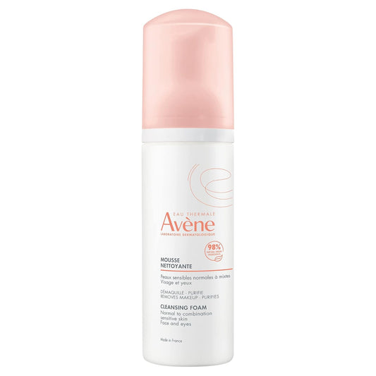 Eau Thermale Avène Cleansing Foam, Makeup removal, Cleanser, Sensitive skin, Vegan - 150ml