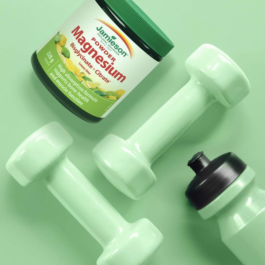 Jamieson 雙甘氨酸鎂加檸檬酸鹽粉 | 鎂軟糖（檸檬青檸味和蔓越莓葡萄味）