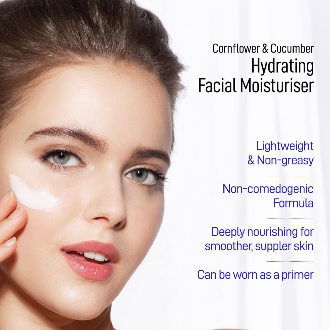 Refresh Botanicals Hydrating Facial Moisturiser | Certified Organic Face Cream for Dry & Sensitive Skin | Hypoallergenic, Vegan, Paraben free | Made in Canada | 50 ML