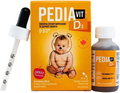 PediaVit 液體維生素 D3 400IU，50mL