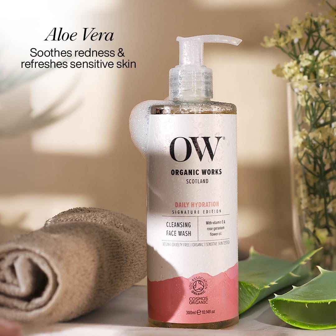 Organic Works Daily Hydration Cleansing Face Wash Face Wash Unisex 10.14 oz