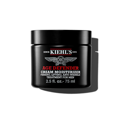 Kiehl's Age Defender Cream Moisturizer, Firming & Lifting Anti-Aging Treatment for Men, Gently Exfoliates, Minimizes Look of Fine Lines & Wrinkles, with Capryloyl Salicylic Acid & Caffeine
