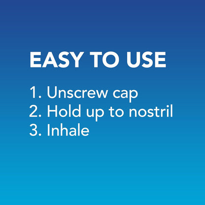 Vicks Vapoinhaler 鼻减充血剂，含舒缓蒸汽，可暂时缓解感冒引起的鼻塞，薄荷醇香味，2 包，每包 0.20 毫升