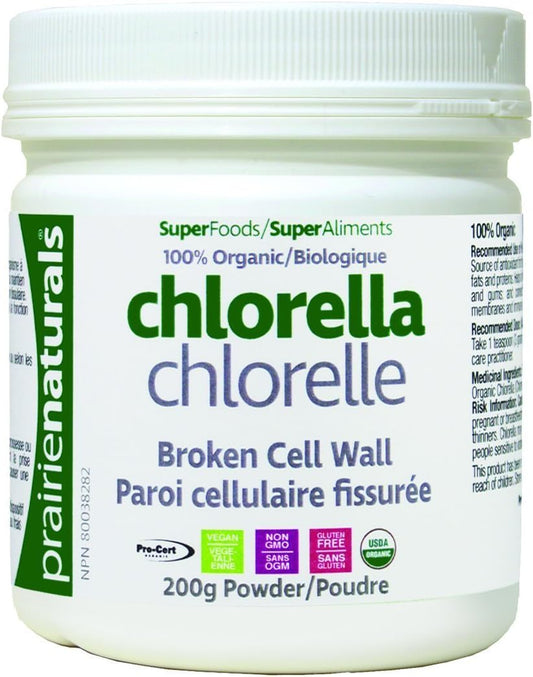 Prairie Naturals 有機小球藻破壁粉 - 200 克