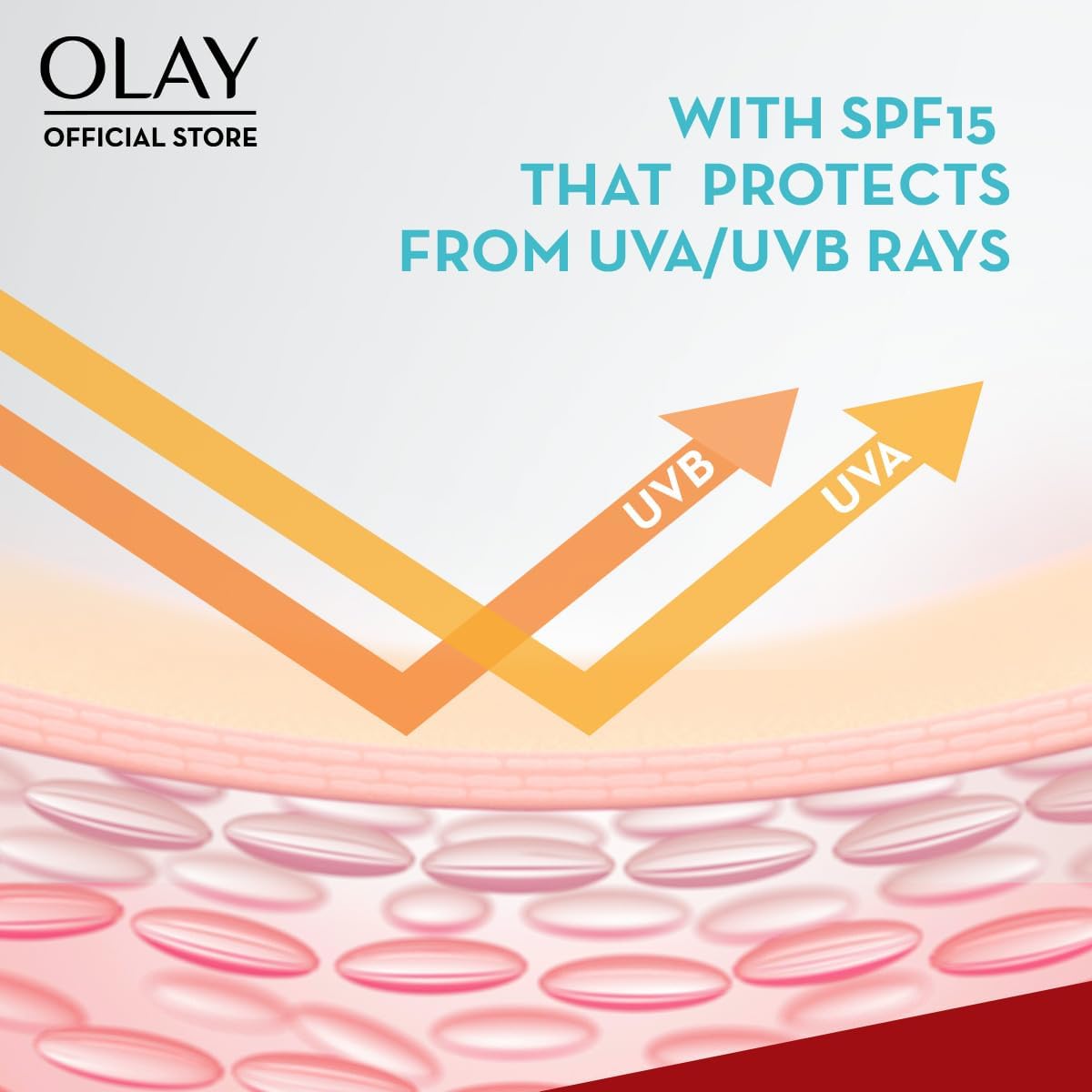 Olay UV Moisturizing Cream Moisturizing Formula With Vitamins E & B3, SPF 15 UVA/UVB, 60 mL