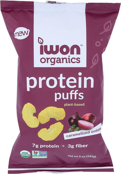 IWON Organics - 家庭装焦糖洋葱蛋白泡芙 - 12 x 142克，12个