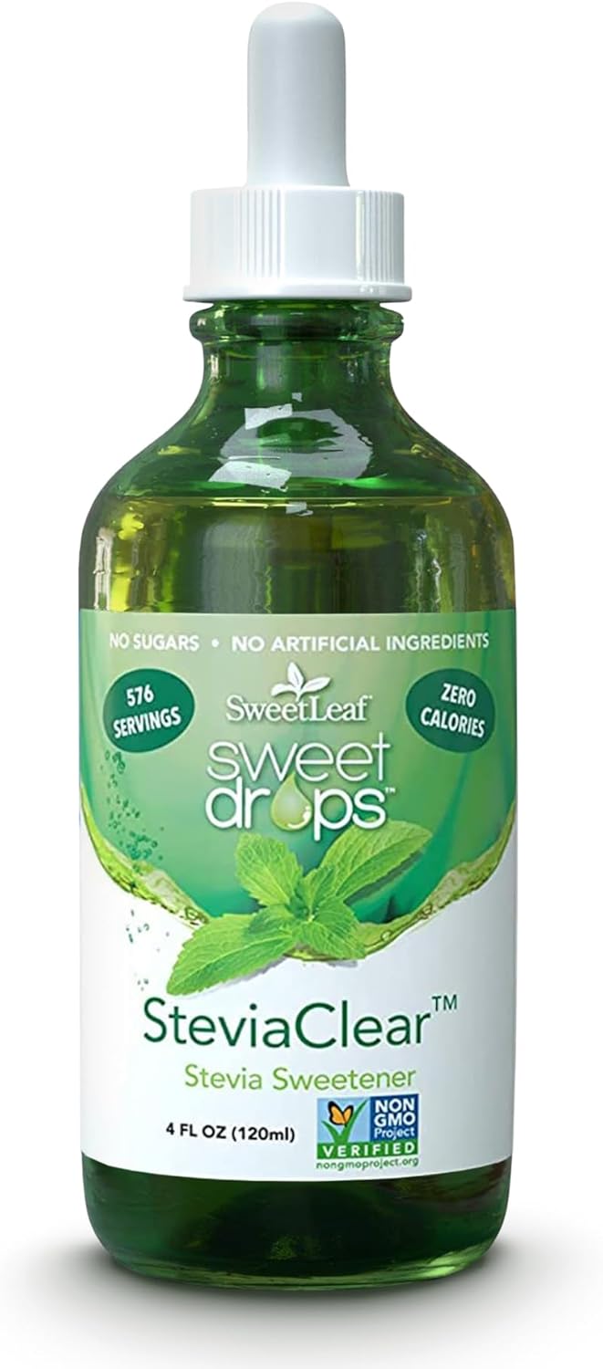 SweetLeaf Sweet Drops Liquid Stevia Sweetener, SteviaClear, 4 Ounce