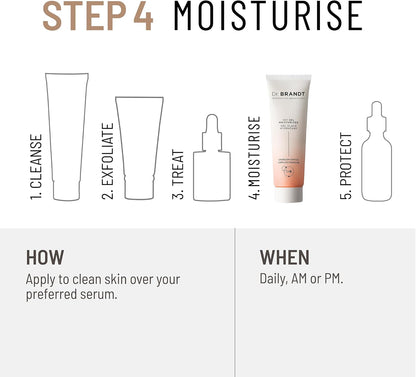 Dr. Brandt iD-STRESS Icy Gel Moisturiser - Revitalize Dull-Looking Skin for a Flawless, Dewy Complexion - 50 g