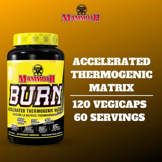 Mammoth Burn | Fat Burner Weight Loss Supplement | 120 Capsules