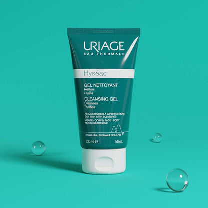 Uriage – Hyseac 潔面啫咖哩 – 適用於油性和易長痘肌膚的淨化潔面乳 – 150ml