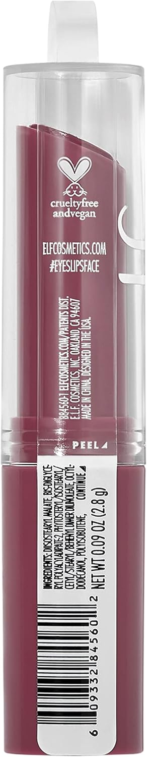 e.l.f. Hydrating Core Lip Shine, Conditioning & Nourishing Lip Balm, Sheer Colour Tinted Lip Moisturizer, Delightful, 0.09 OZ (2.8g)