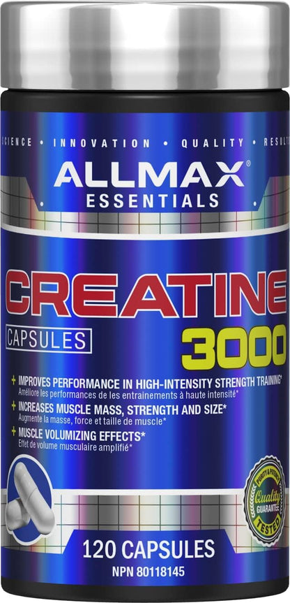 ALLMAX Nutrition 肌酸 3000 + VITAFORM 男士高性能复合维生素套装