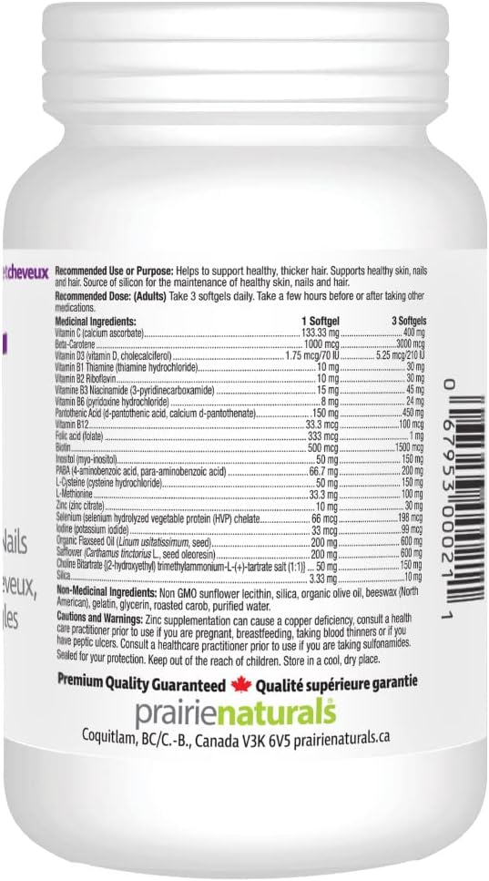 Prairie Naturals Hair force softgel 90 Count