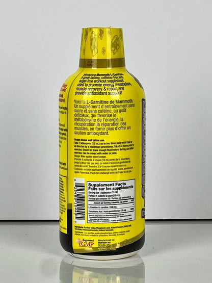 Mammoth L-肉鹼 1500，彩虹糖 32 份