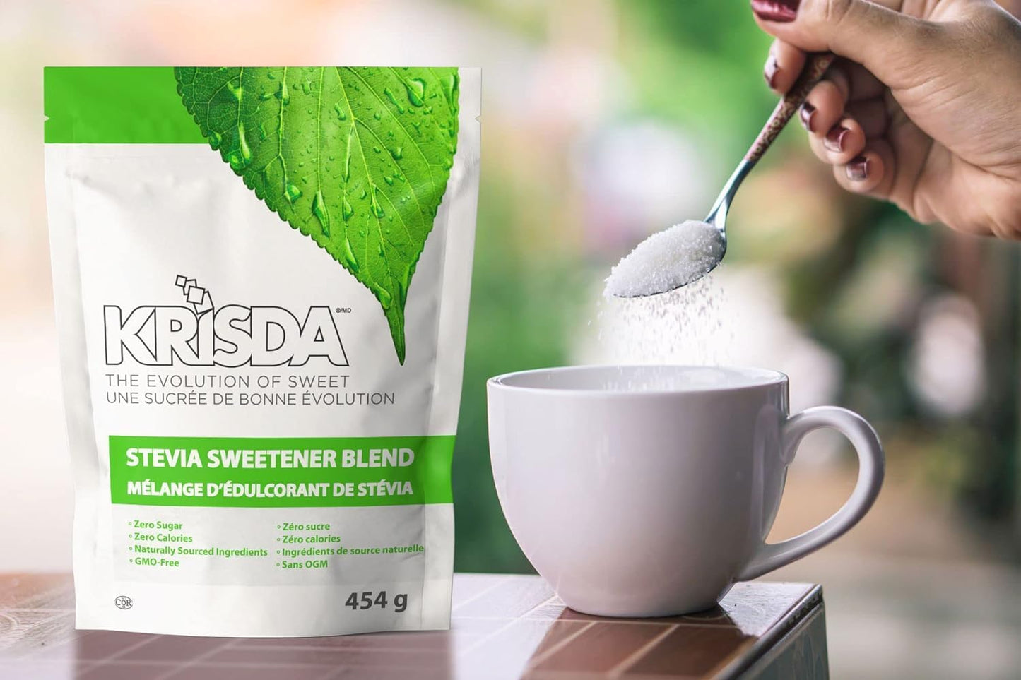 Krisda Stevia Spoonable Natural Sweetener, 454 grams