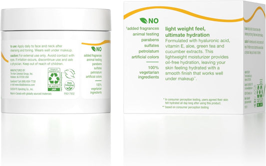 Alba Botanica Aloe and Green Tea Oil-Free Moisturizer, 85g (Packaging May Vary)