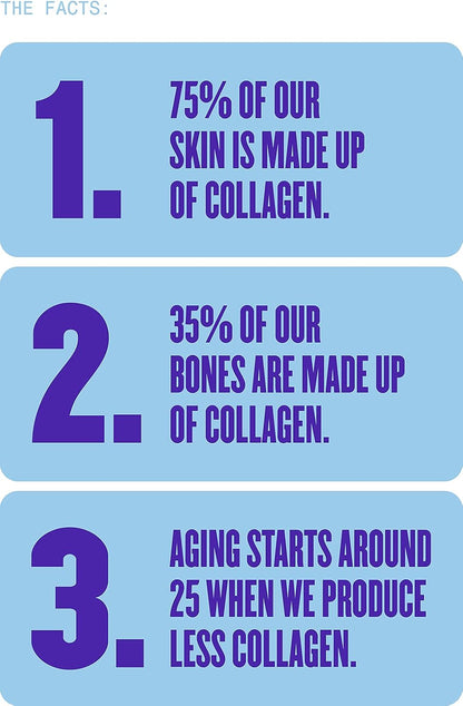 SUBI Hydrolyzed Bovine Collagen - For Healthy Hair, Skin, Nails, Joints -Type 1, 3 Collagen peptides, from Hormone-Free Pasture Raised Cows, Non-GMO - Not Flavoured (40 servings)