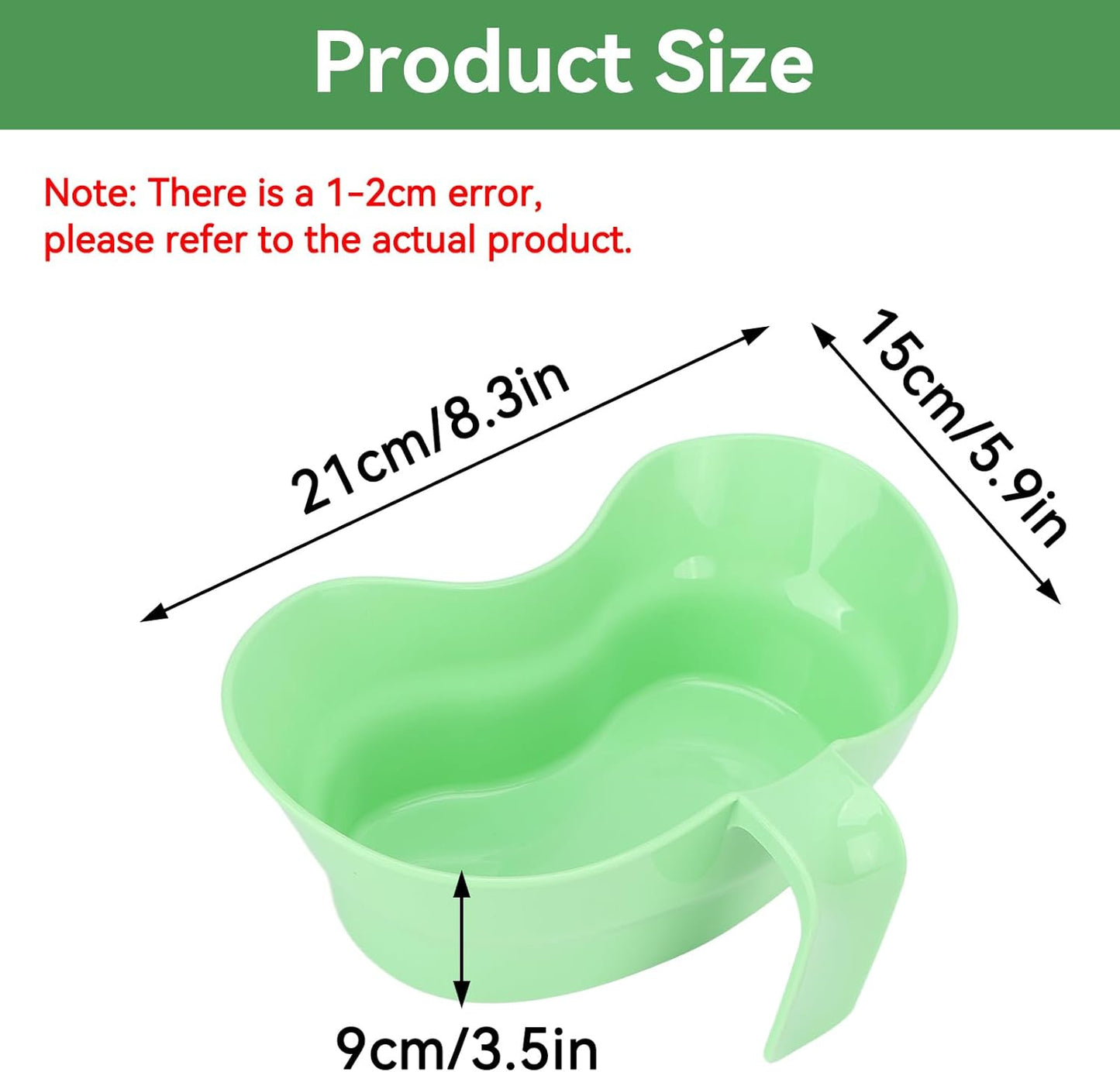 呕吐盆塑料老人呕吐盆杯大口径口腔护理刷牙冲洗托盘带手柄适用于老年卧床病人