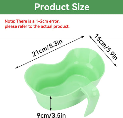 呕吐盆塑料老人呕吐盆杯大口径口腔护理刷牙冲洗托盘带手柄适用于老年卧床病人