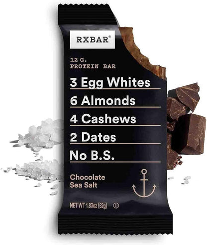 RXBAR 蛋白棒巧克力海盐味 12x52克（12条装）
