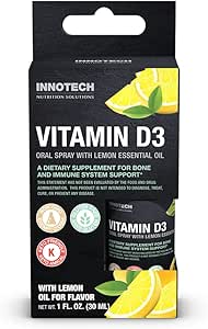 Innotech Nutrition 維生素 D3 口腔噴霧，檸檬口味 - 25 毫升